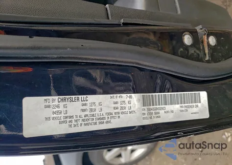 2008 Dodge Charger из США, поврежденный, VIN 2B3KA43G68H332023